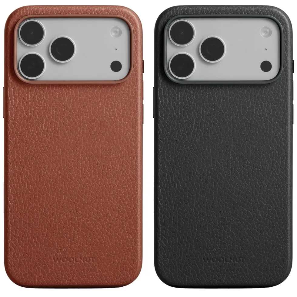 WOOLNUT Läderfodral för iPhone 17 Pro Max Cognac
