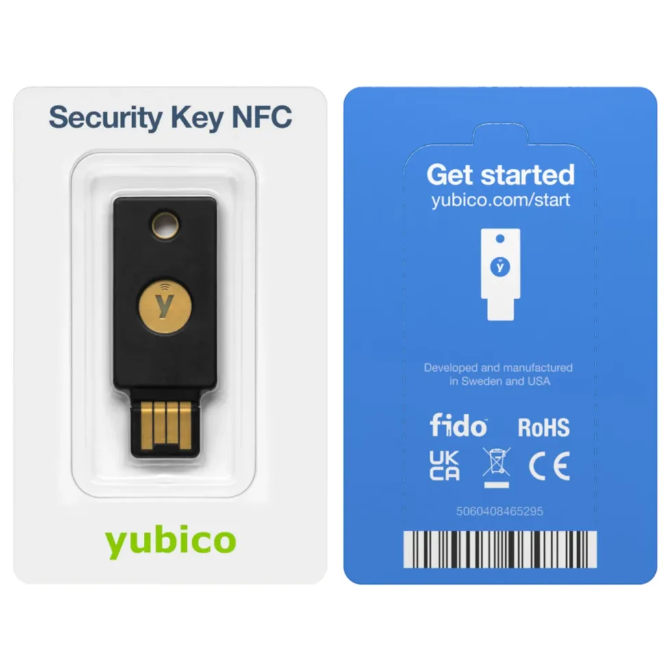 Yubico Security Key NFC Säkerhetsnyckel med USB-A